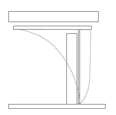 garage door mechanism - PROTRUDING LEAF