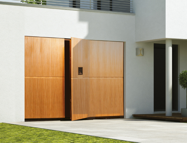 pedestrian garage door