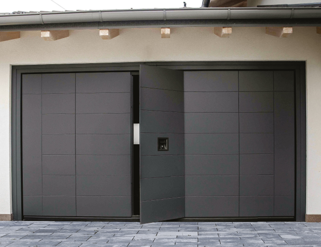 pedestrian garage door